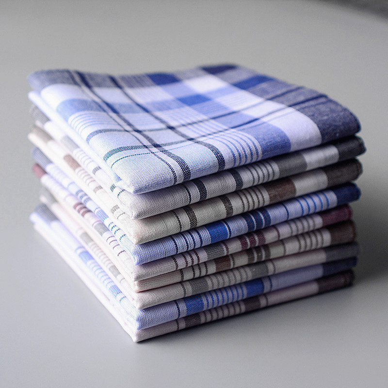 Handkerchief Cotton Men - Fazzoletto da taschino scozzese in cotone