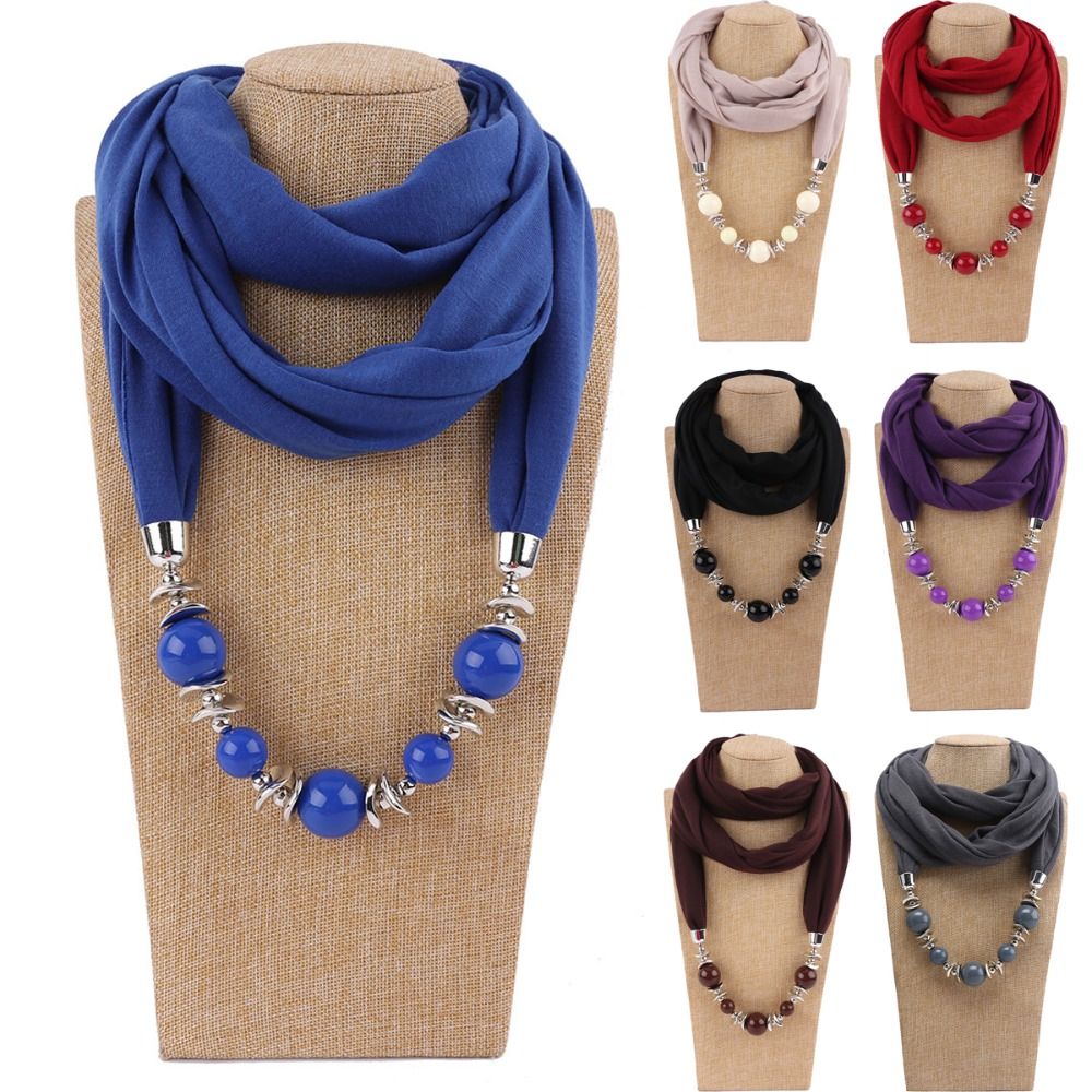 Infinity Scarf Knit - Sciarpa in Chiffon alla Moda, Monocolore,