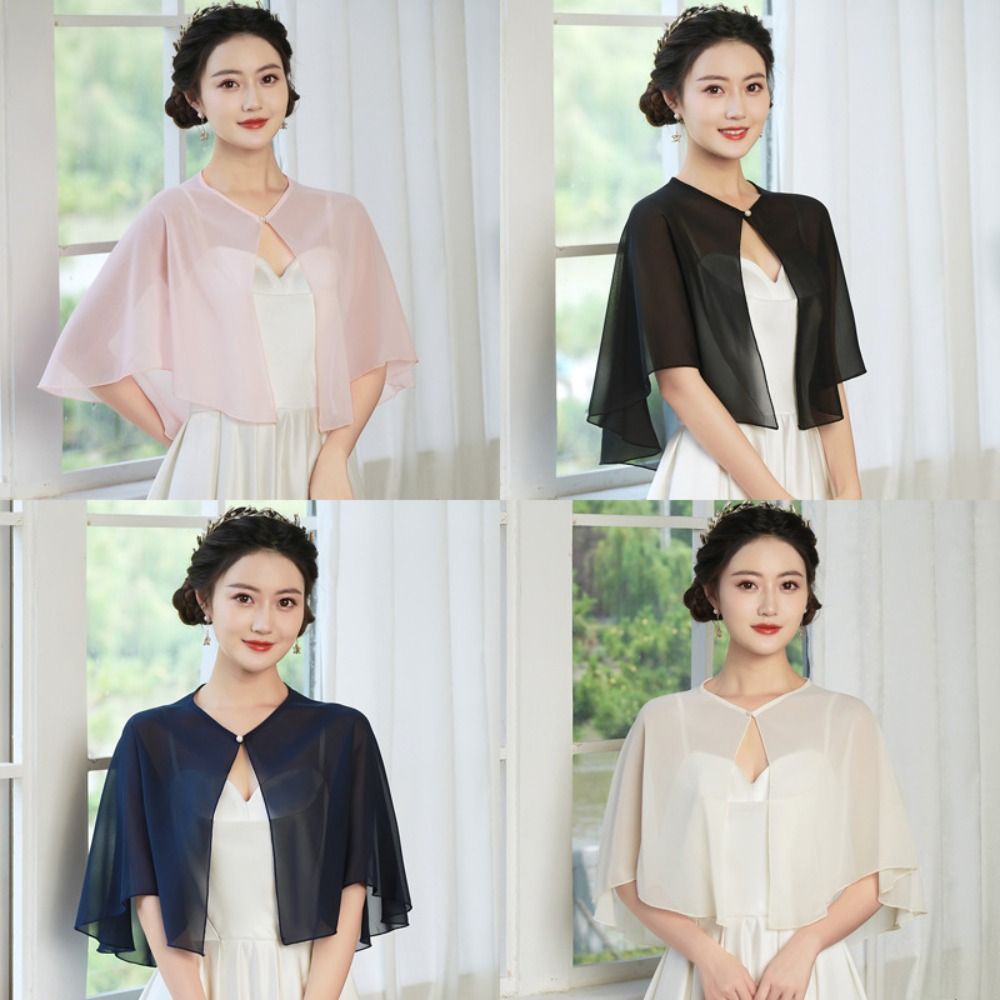 Stole Wedding Shawl - Mantella Vintage in Chiffon Trasparente, Design