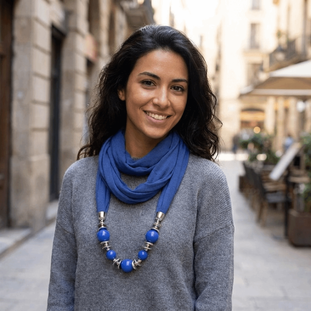 Nuova Sciarpa in Chiffon con P - Infinity Scarf Knit recensione e prezzo
