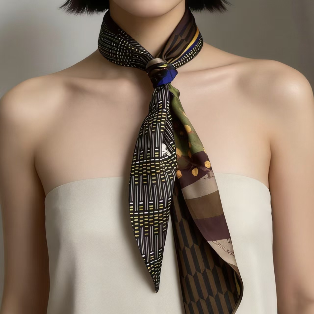 Foulard di lusso in seta satin - Silk Neck Scarf recensione e prezzo