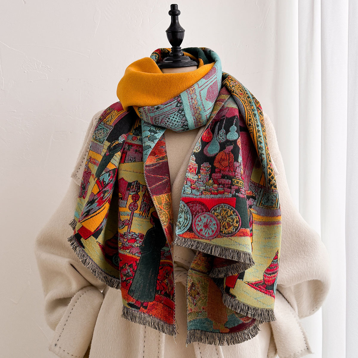 Sciarpa da Donna in Imitazione - Woven Scarf Blanket recensione e prezzo