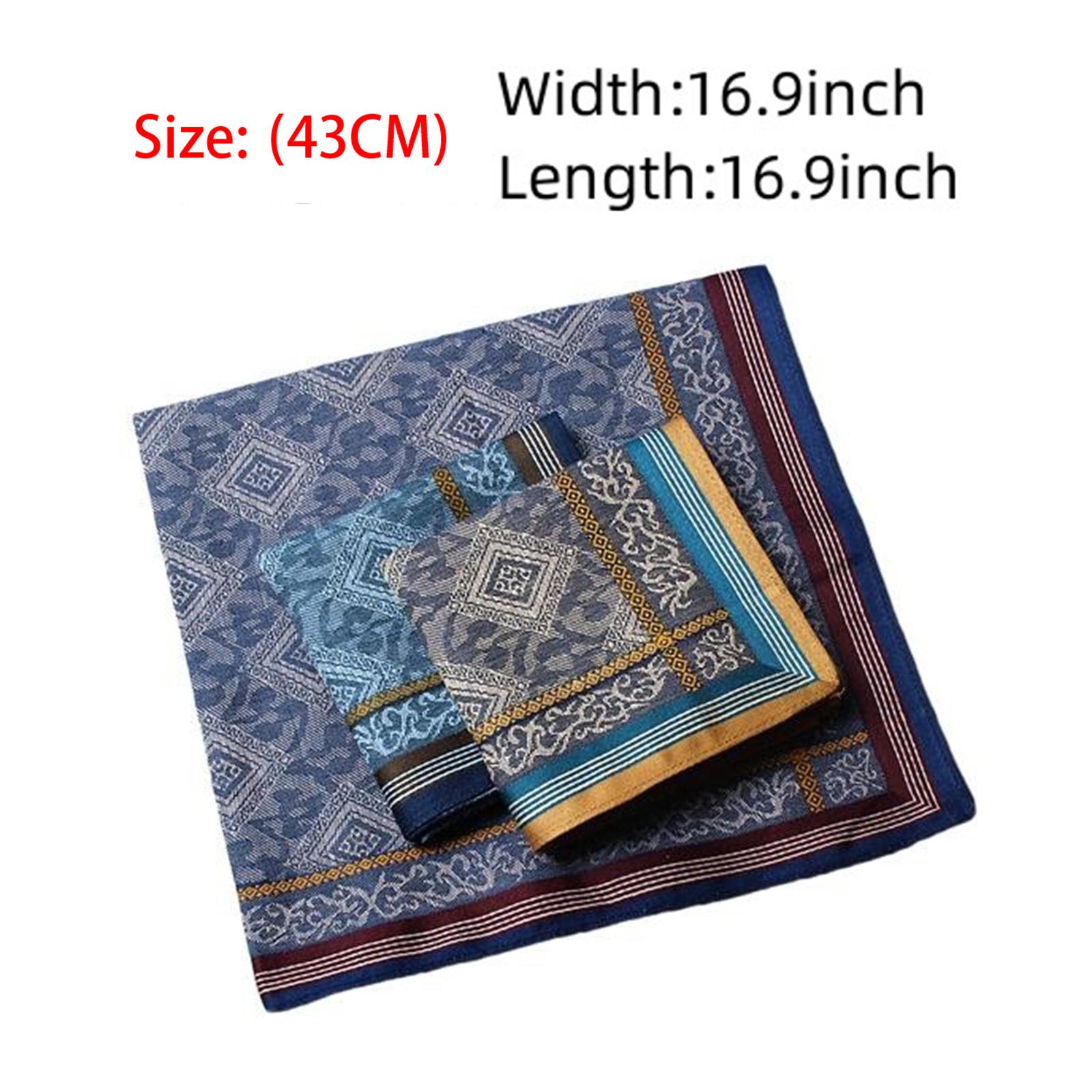 3 Pezzi di Fazzoletti da Tasch - Handkerchief Cotton Men recensione e prezzo